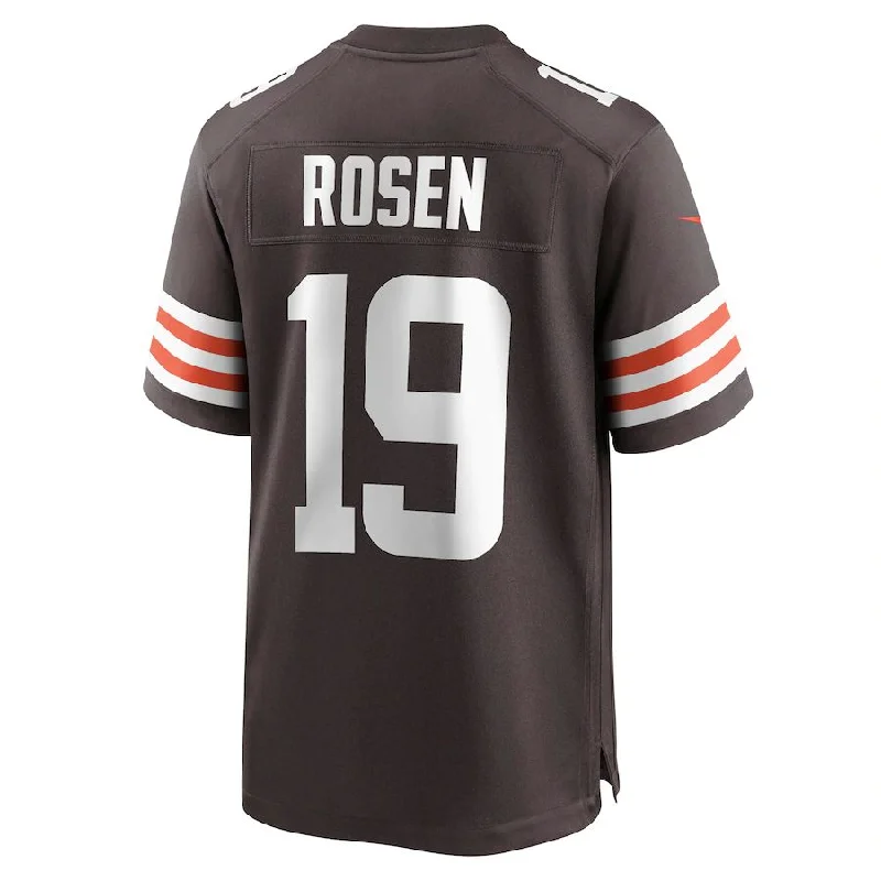 C.Browns #19 Josh Rosen Brown Game Player Jersey Stitched American Football Jerseys-NFL Fan Shop Jerseys -