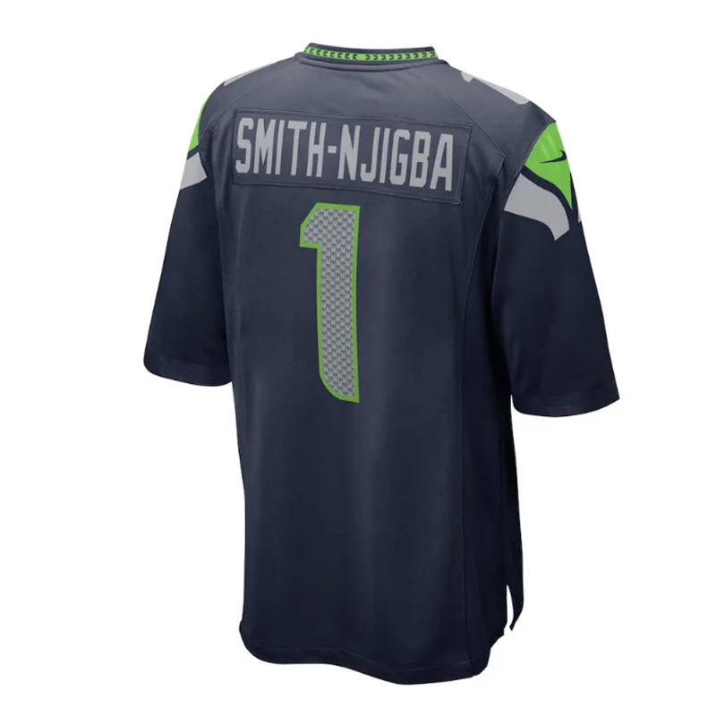 S.Seahawks #1 Jaxon Smith-Njigba 2023 Draft First Round Pick Game Jersey - College Navy Stitched American Football Jerseys-NFL Supporter Jerseys -