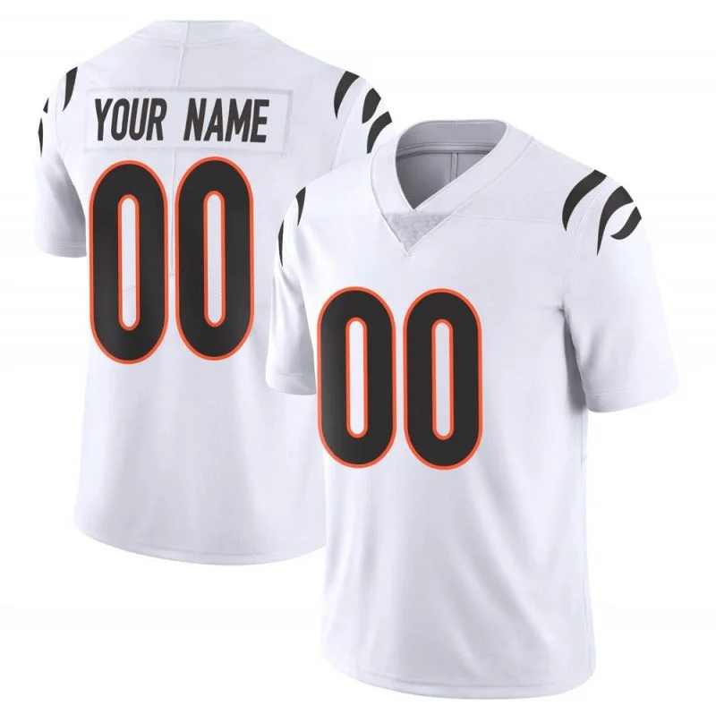 Custom C.Bengals White Limited Stitched Football Jerseys 2022 Super Bowl LVI-NBA Jordan Brand Jerseys -