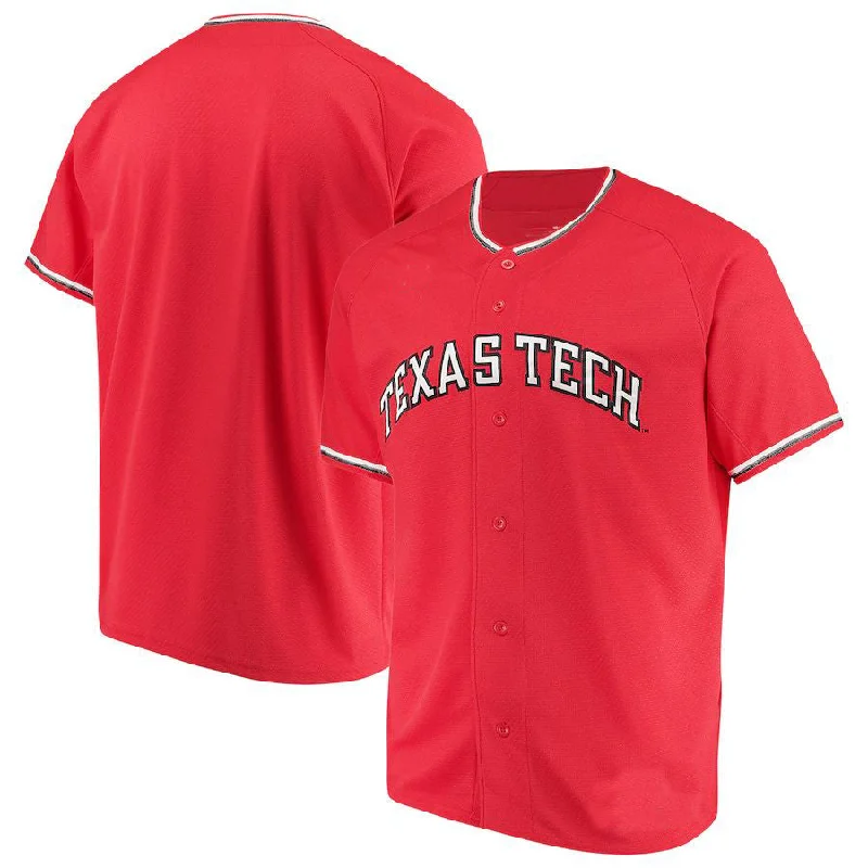 T.Tech Red Raiders Under Armour Performance Replica Baseball Jersey Red Stitched American College Jerseys-NBA Statement Jerseys -