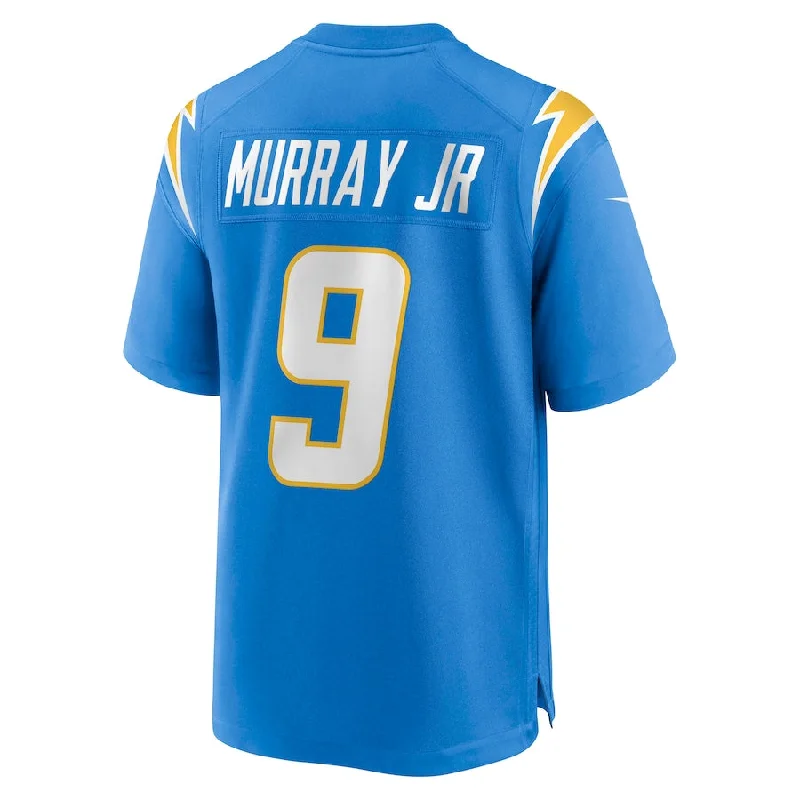 LA.Chargers #9 Kenneth Murray Jr. Powder Blue Game Jersey Stitched American Football Jerseys-NFL Throwback Jerseys -