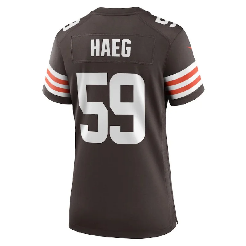 C.Browns #59 Joe Haeg Brown Game Player Jersey Stitched American Football Jerseys-NFL Vapor Limited Jerseys -