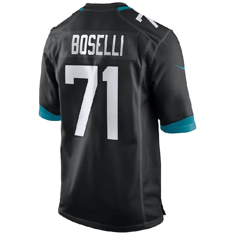 J.Jaguars #71 Tony Boselli Black Game Retired Player Jersey Stitched American Football Jerseys-NFL Breast Cancer Awareness Jerseys -