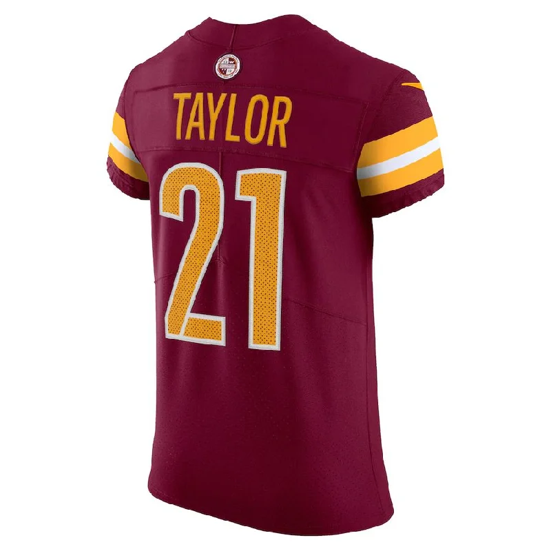 W.Commanders #21 Sean Taylor Burgundy Vapor Elite Retired Player Jersey Stitched American Football Jerseys-NFL Short Sleeve Football Jerseys -