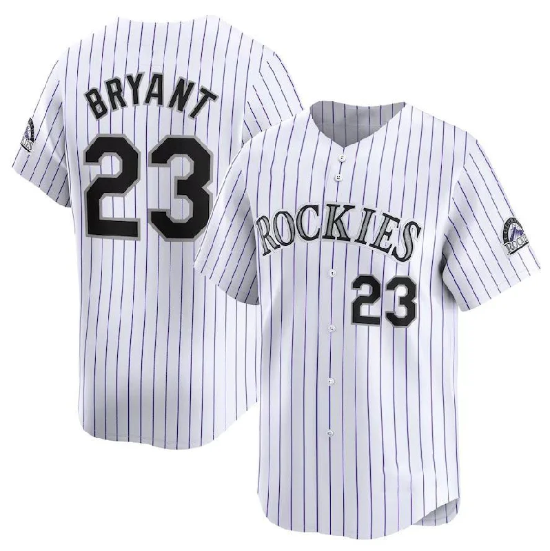 Colorado Rockies #23 Kris Bryant Home Replica Player Name Jersey Baseball Jerseys-NBA Playoff Edition Jerseys -