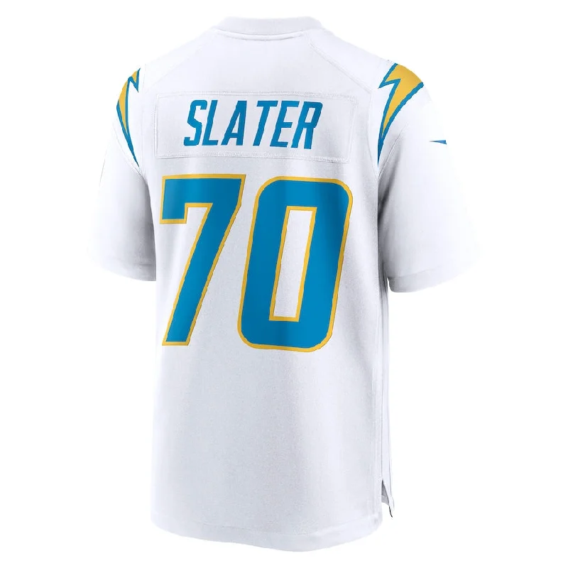 LA.Chargers #70 Rashawn Slater White Game Jersey Stitched American Football Jerseys-NFL Fan Shop Jerseys -