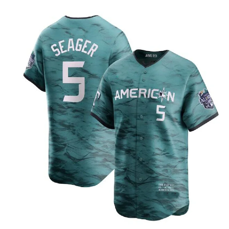 #5 Corey Seager American League 2023 All-Star Game Limited Player Jersey - Teal Baseball Jerseys-NBA Big & Tall Jerseys -