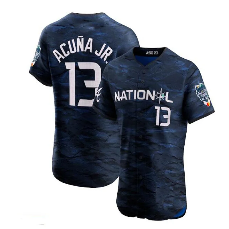 #13 Ronald Acuña Jr. National League 2023 All-Star Game Vapor Premier Elite Player Jersey - Royal Baseball Jerseys-NBA Game-Worn Jerseys -