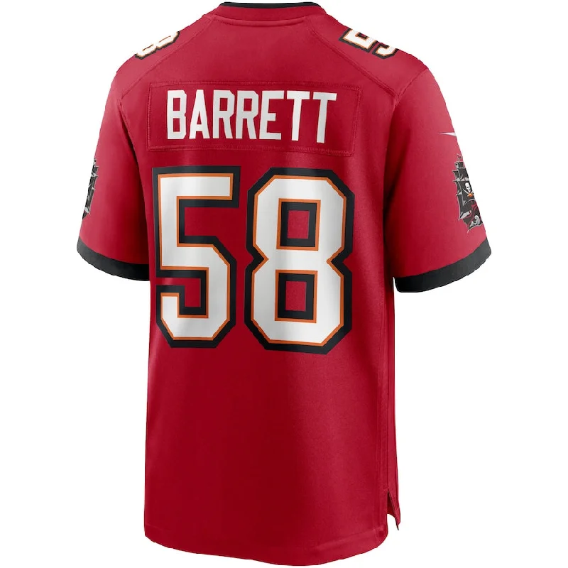 TB.Buccaneers #58 Shaquil Barrett Red Game Jersey Stitched American Football Jerseys-NFL Big & Tall Football Jerseys -