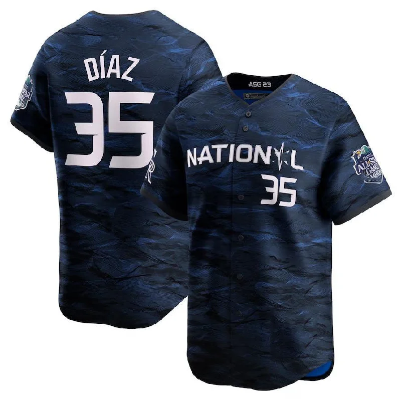 Colorado Rockies #35 Elias Diaz Royal Home Replica Player Name Jersey Baseball Jerseys-NBA Team USA Jerseys -