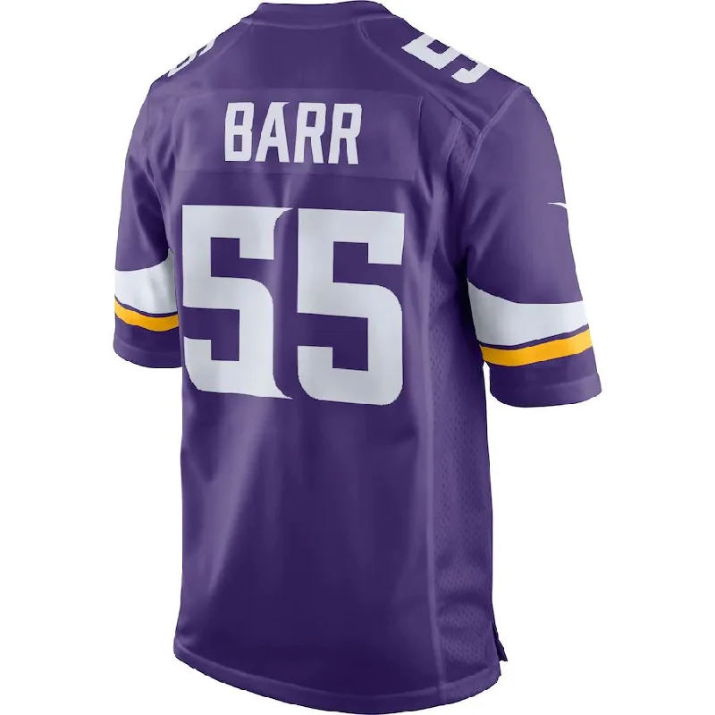 MN.Vikings #55 Anthony Barr Purple Game Jersey Stitched American Football Jerseys-NFL Men’s Authentic Jerseys -