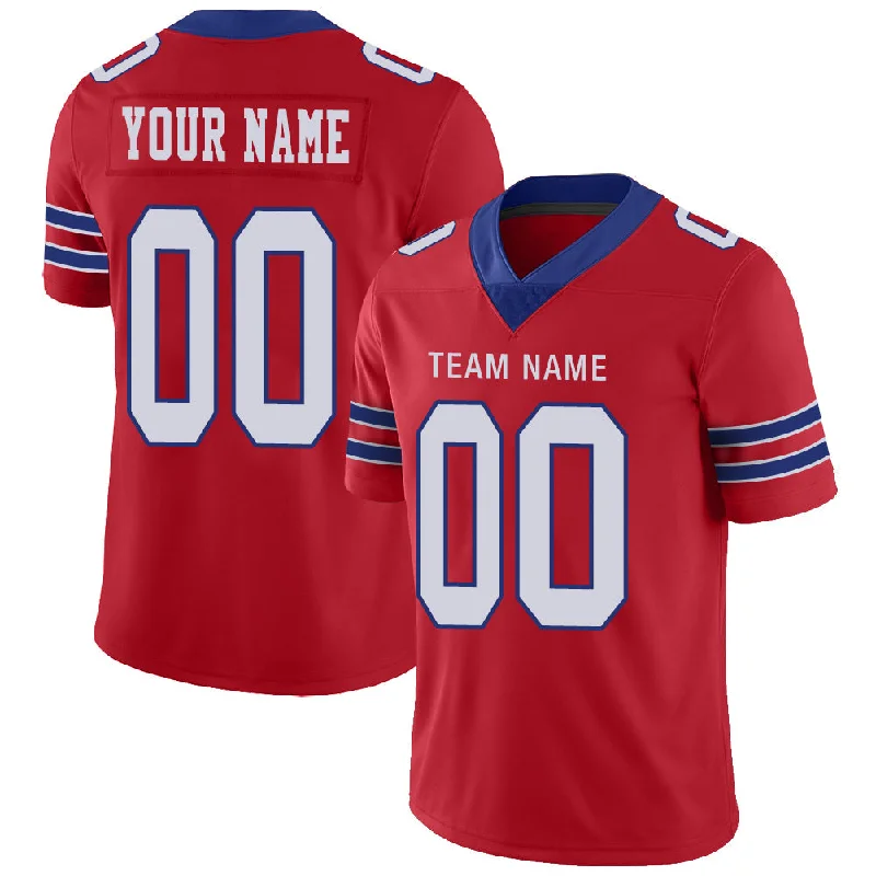 Custom B.Bills Stitched American Football Jerseys Personalize Birthday Gifts Red Jersey-NBA Sportswear Jerseys -