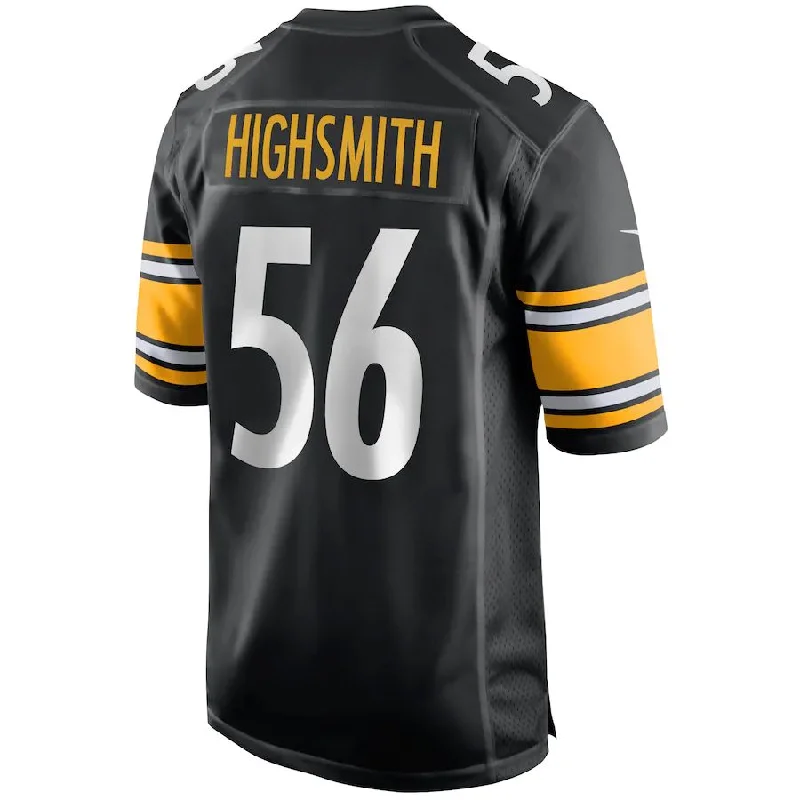 P.Steelers #56 Alex Highsmith Black Game Jersey Stitched American Football Jerseys-NFL Sideline Jerseys -