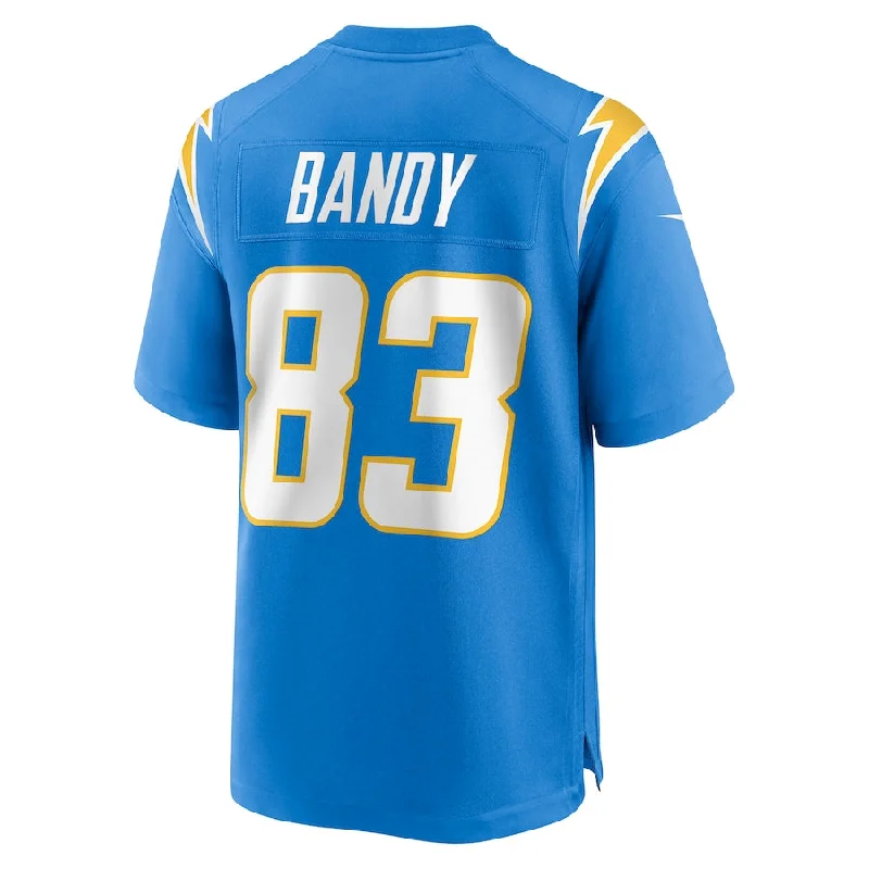 LA.Chargers #83 Michael Bandy Powder Blue Player Game Jersey Stitched American Football Jerseys-NFL Youth Replica Jerseys -