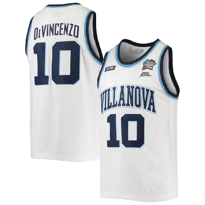 V.Wildcats #10 Donte DiVincenzo Original Retro Brand 2016 Basketball Tournament March Madness Final Four Alumni Commemorative Classic Basketball Jersey White Stitched American College Jerseys-NBA Custom Name Jerseys -