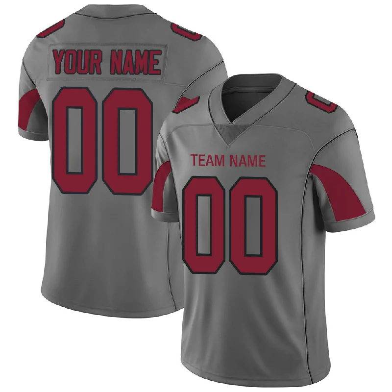 Custom A.Cardinal Men's American Grey Fashion Vapor Limited Stitched Football Jersey-NBA Authentic Player Jerseys -