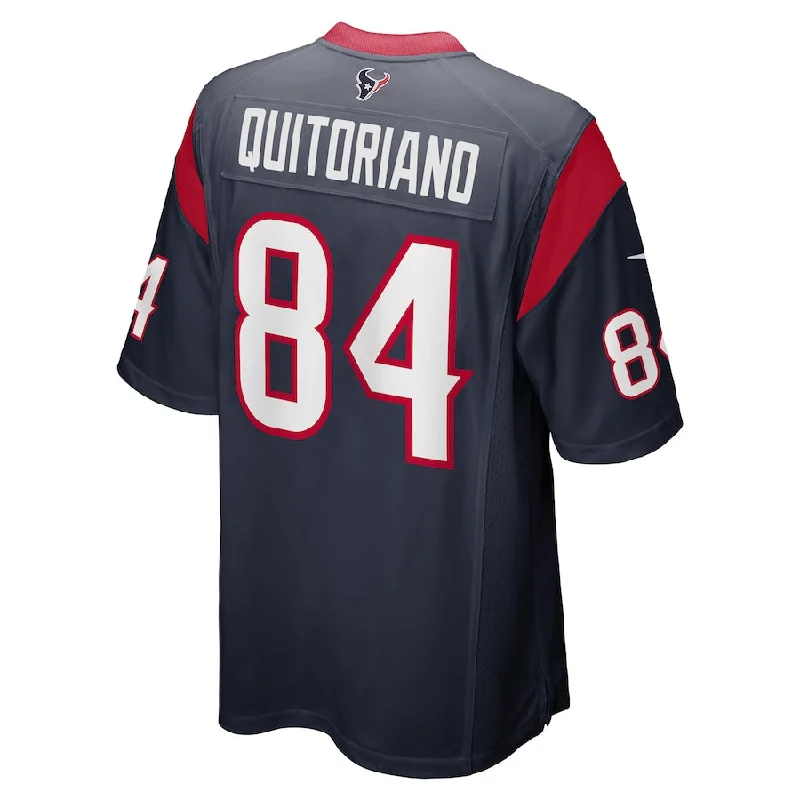 H.Texans #84 Teagan Quitoriano Navy Game Player Jersey Stitched American Football Jerseys-NFL Stadium Jerseys -