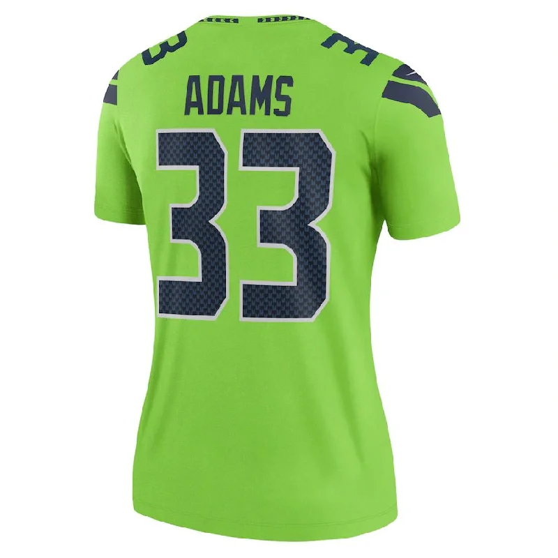 S.Seahawks #33 Jamal Adams  Neon Green Legend Jersey Stitched American Football Jerseys-NFL Preseason Jerseys -