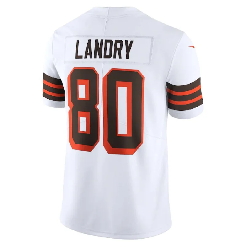 C.Browns #80 Jarvis Landry White Vapor Limited Player Jersey Stitched American Football Jerseys-NFL Replica Team Jerseys -