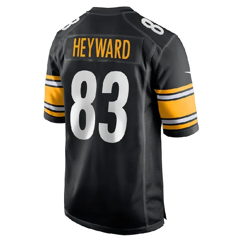 P.Steelers #83 Connor Heyward Black Game Player Jersey Stitched American Football Jerseys-NFL Custom Player Jerseys -