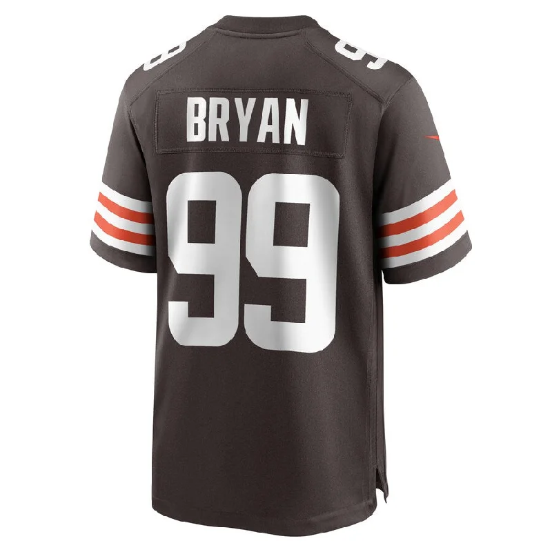 C.Browns #99 Taven Bryan Brown Game Jersey Stitched American Football Jerseys-NFL Lightweight Football Jerseys -