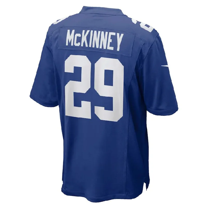 NY.Giants #29 Xavier McKinney Royal Game Jersey Stitched American Football Jerseys-NFL Youth Replica Jerseys -