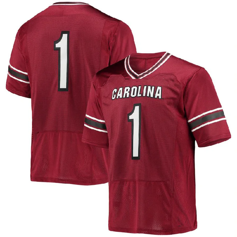 #1 S.Carolina Gamecocks Under Armour Premiere Football Jersey Stitched American College Jerseys-NBA All-Star Game Jerseys -