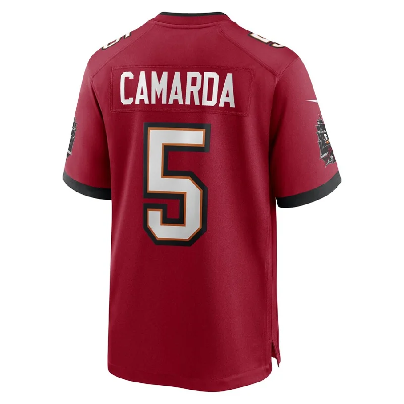 TB.Buccaneers #5 Jake Camarda Red Game Player Jersey Stitched American Football Jerseys-NFL Hall of Fame Jerseys -