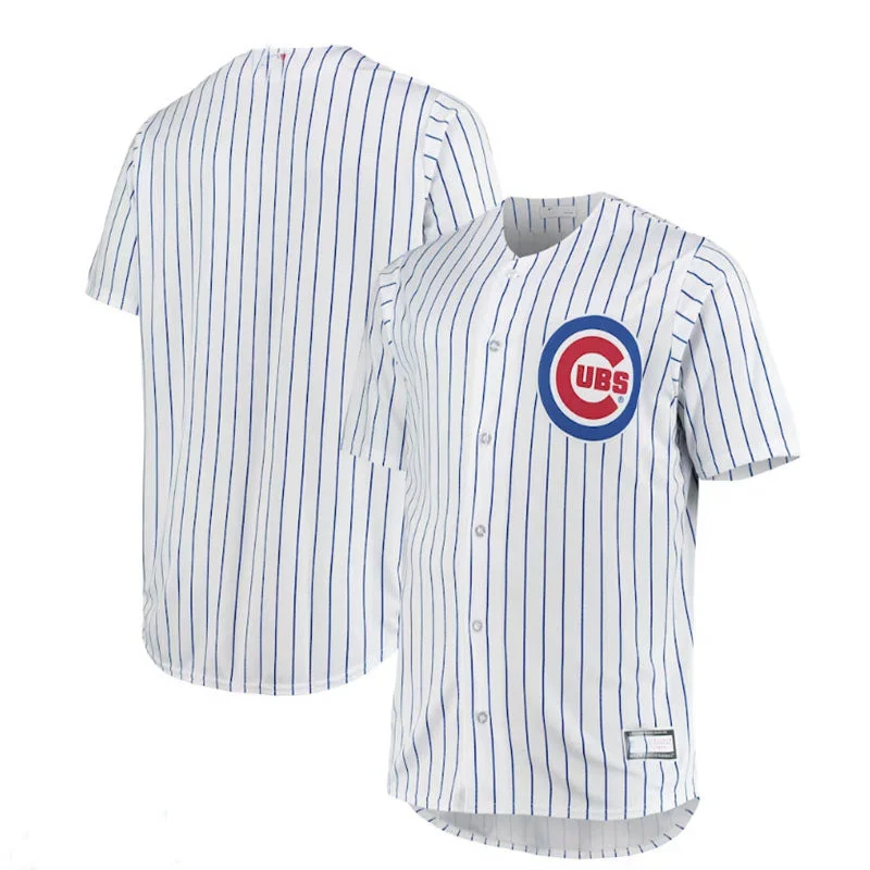 Chicago Cubs Big & Tall Home Replica Team Jersey - White Royal Baseball Jerseys-NBA Playoff Edition Jerseys -