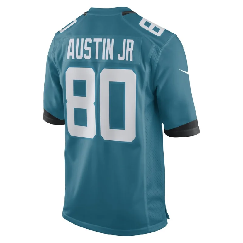 J.Jaguars #80 Kevin Austin Jr. Teal Game Player Jersey Stitched American Football Jerseys-NFL Customizable Football Jerseys -