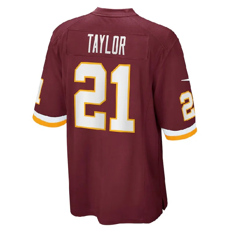 W.Football Team #21 Sean Taylor Burgundy Game Retired Player Jersey Stitched American Football Jerseys-NFL MVP Player Jerseys -