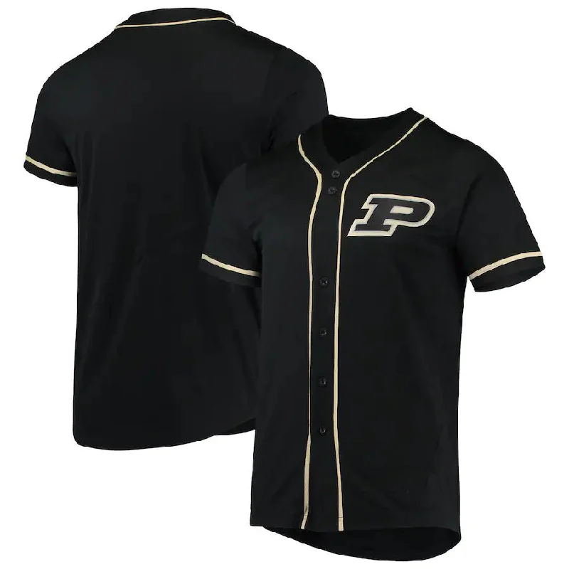 P.Boilermakers Replica Baseball Jersey -Black Stitched American College Jerseys-NBA Autographed Jerseys -