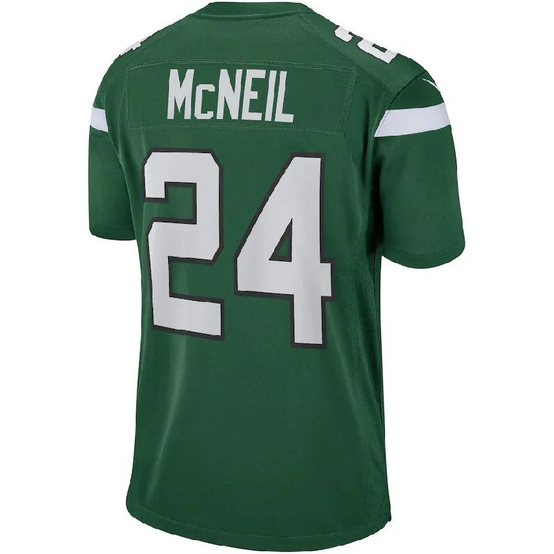 NY.Jets #24 Freeman McNeil Gotham Green Game Retired Player Jersey Stitched American Football Jerseys-NFL Big & Tall Football Jerseys -