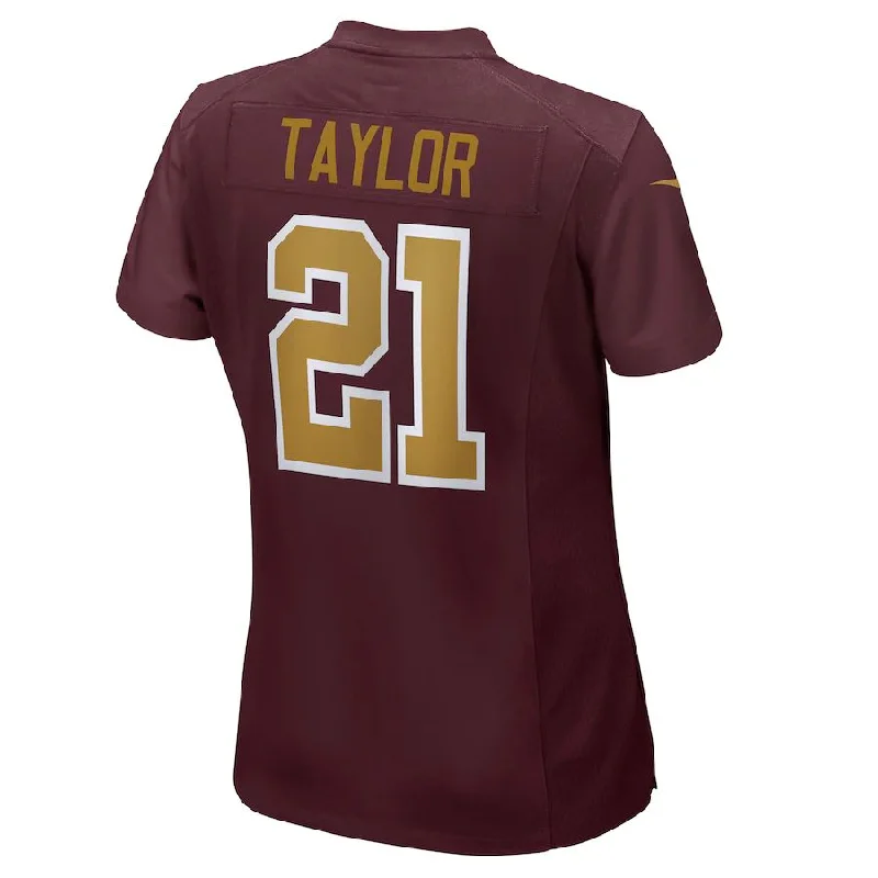 W.Football Team #21 Sean Taylor Burgundy Game Retired Player Alternate Jersey Stitched American Football Jerseys-NFL Big & Tall Football Jerseys -