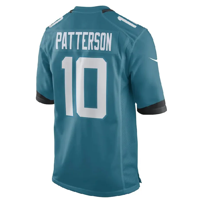 J.Jaguars #10 Riley Patterson Teal Game Player Jersey Stitched American Football Jerseys-NFL Youth Football Jerseys -