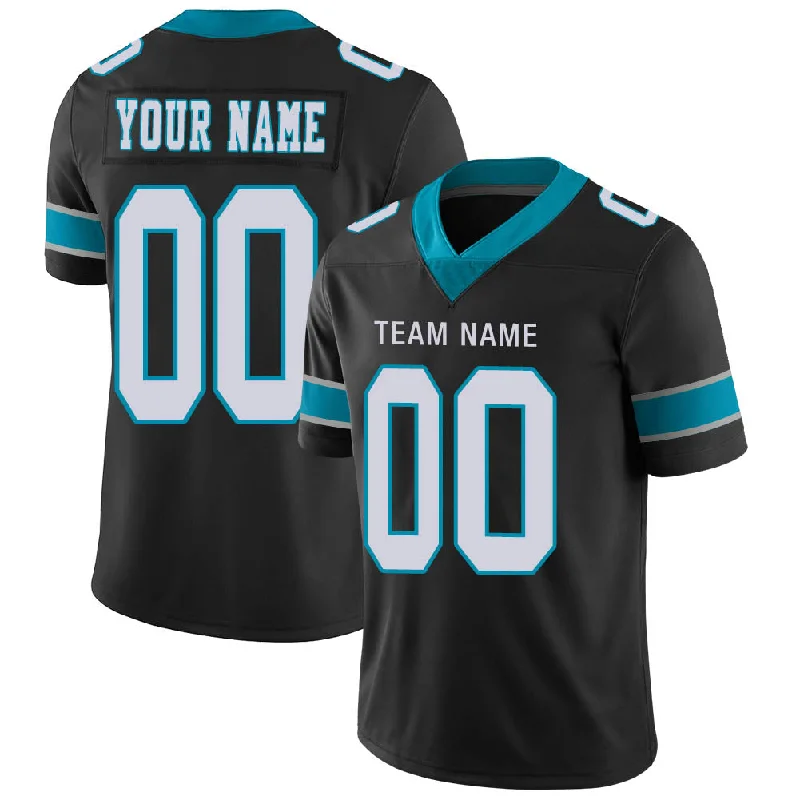 Custom C.Panther Stitched American Football Jerseys Personalize Birthday Gifts Black Jersey-NBA Hall of Fame Jerseys -