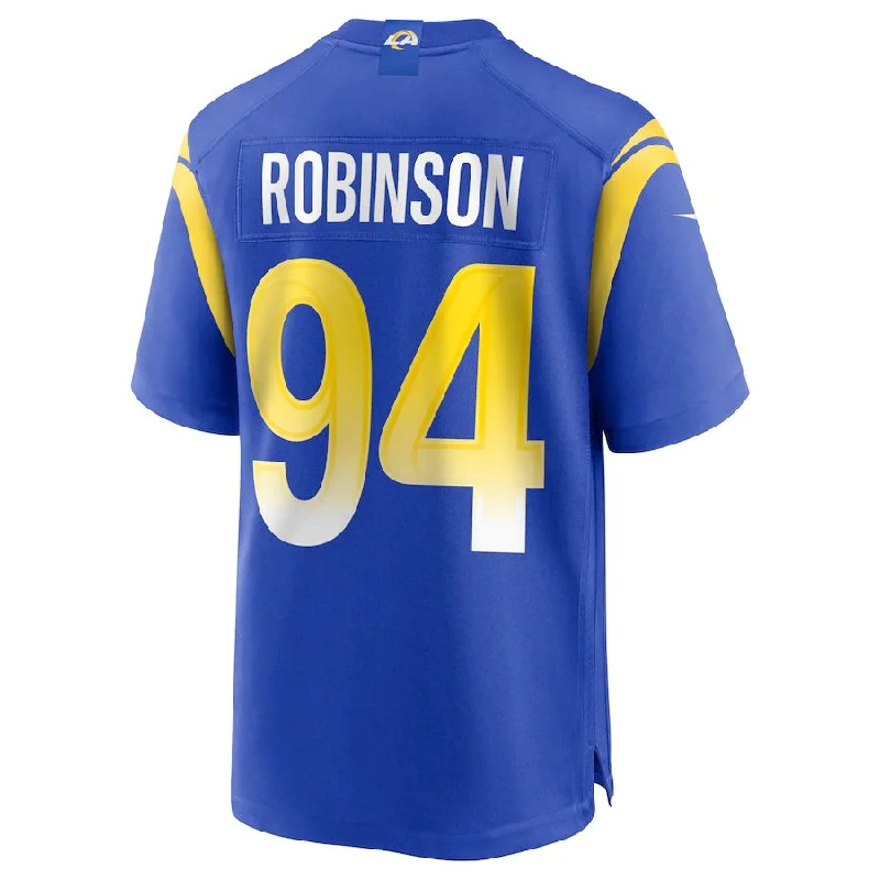 LA.Rams #94 A'Shawn Robinson Royal Game Jersey Stitched American Football Jersey-NFL New Season Jerseys -