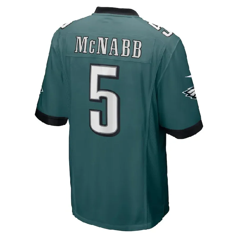 P.Eagles #5 Donovan McNabb Midnight Green Retired Player Jersey Stitched American Football Jerseys-NFL Game-Worn Jerseys -