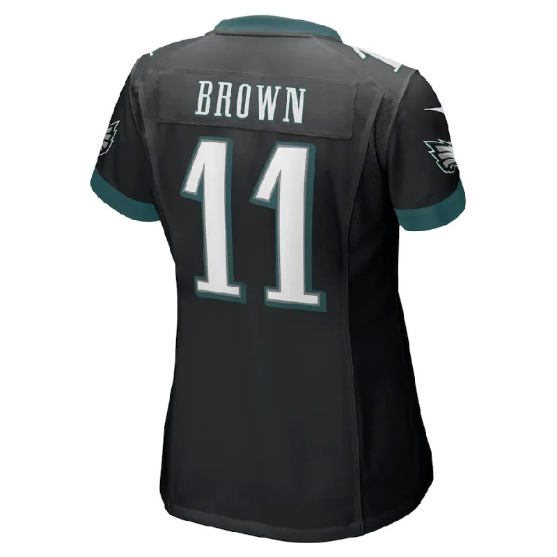 P.Eagles #11 A.J. Brown Black Player Game Jersey Stitched American Football Jerseys-NFL Big & Tall Football Jerseys -