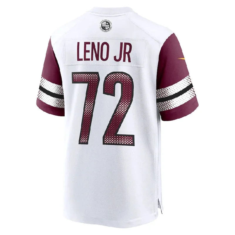 W.Commanders #72 Charles Leno Jr. White Away Game Player Jersey Stitched American Football Jerseys-NFL New Season Jerseys -