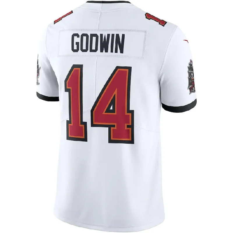 TB.Buccaneers #14 Chris Godwin White Vapor Limited Player Jersey Stitched American Football Jerseys-NFL On-Field Jerseys -