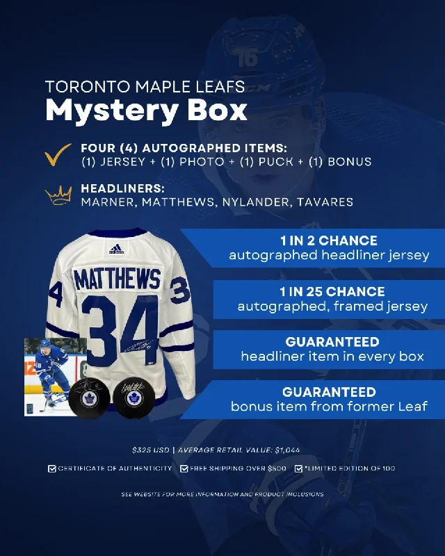 Maple Leafs Mystery Box-NBA Official Game Jerseys -