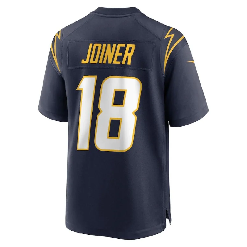 LA.Chargers #18 Charlie Joiner Navy Retired Player Jersey Stitched American Football Jerseys-NFL Breast Cancer Awareness Jerseys -