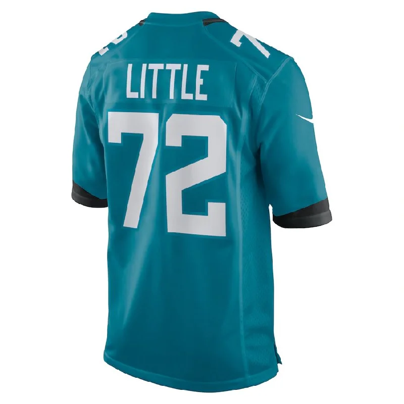 J.Jaguars #72 Walker Little Teal Game Jersey Stitched American Football Jerseys-NFL College Throwback Jerseys -