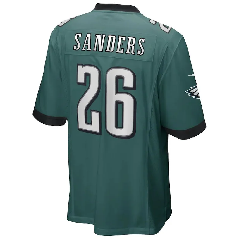 P.Eagles #26 Miles Sanders Midnight Green Game Player Jersey Stitched American Football Jerseys-NFL Color Rush Jerseys -