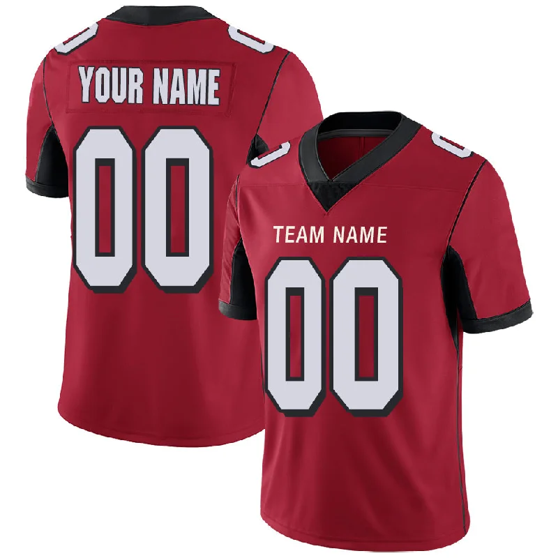 Custom A.Falcon Stitched American Football Jerseys Personalize Birthday Gifts Red Jersey-NBA Authentic Player Jerseys -