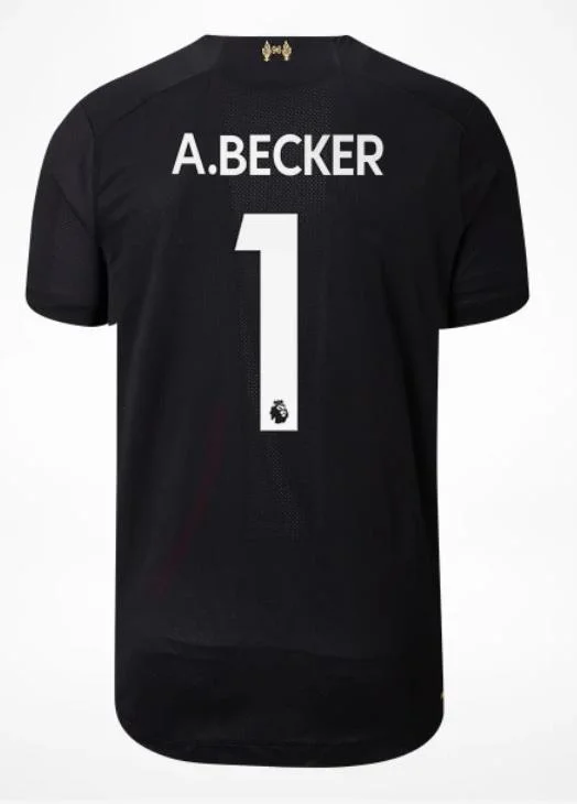 A.Becker Liverpool 19/20 Goalkeeper Home Jersey-AFC Elite Football Jerseys -