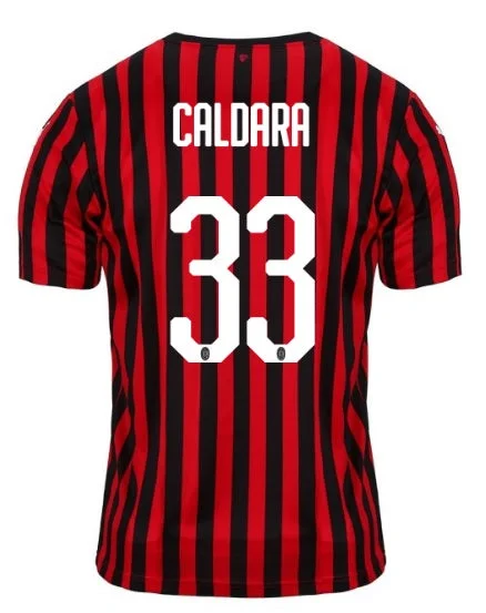 AC Milan Caldara 19/20 Home Jersey-AFC Official Team Jerseys -