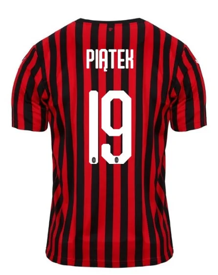 AC Milan Piatek 19/20 Home Jersey-AFC Game-Worn Jerseys -