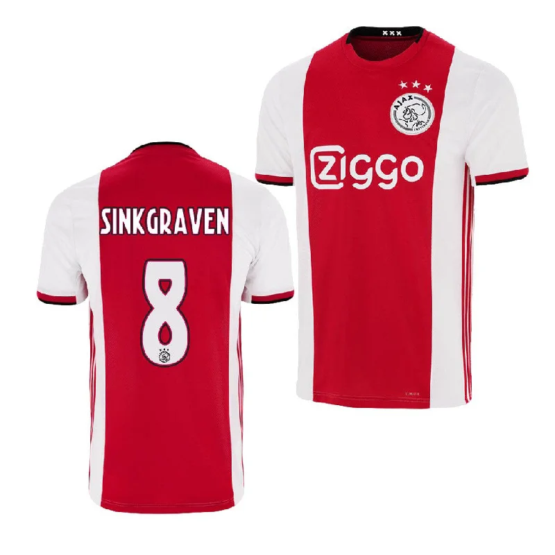 Ajax FC Daley Sinkgraven 19/20 Home Jersey-AFC Performance Football Jerseys -